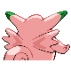 Clefable's back shiny sprite