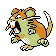 Raticate's Pokémon Gold Version Shiny sprite