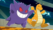 Ash Gengar and Dragonite