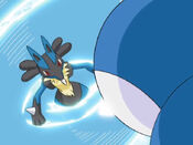 Piplup charges to peck