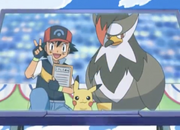 Ash and Staraptor