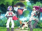 Chimecho's Astonish scared Jessie and Meowth