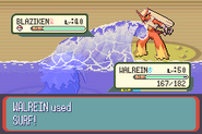 Surf depicted in Pokémon Ruby Version and Pokémon Sapphire Version