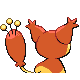 Skitty's Generation IV Shiny back sprite