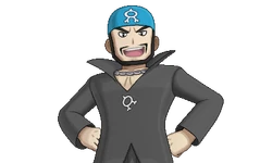 Archie's VS sprite in Pokémon Ultra Sun and Pokémon Ultra Moon