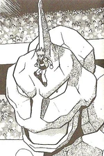 Brock sent Onix to battle Red in a Gym Battle. He also had it battle Jasmine in the Gym Leaders tournament.