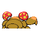 Paras's back sprite