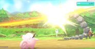 Rolling Kick depicted in Pokémon: Let's Go, Pikachu! and Pokémon: Let's Go, Eevee!