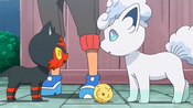 Litten with Lillie's Vulpix