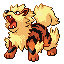 Arcanine's Ruby and Sapphire sprite