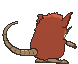 Raticate's Shiny back sprite ♂