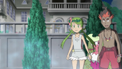 Kiawe and Mallow watching Lillie do her Z-Move