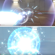 Flash Cannon depicted in Pokémon: Let's Go, Pikachu! and Pokémon: Let's Go, Eevee!