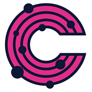 Macro Cosmos's logo, resembling both a solar system and the letter C