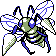 0015Beedrill S Shiny.png (1 KB) Beedrill's Pokémon Silver Version Shiny sprite