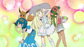 Lillie with Mallow and Lana