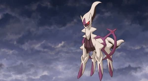 Arceus as a Ghost-type in the anime.