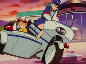 Officer Jenny takes Ash to the Pokémon Center