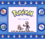 Экран загрузки Blue (Super Game Boy)