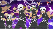 The grunts cheer on for Guzma