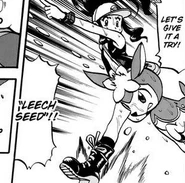 Leech Seed being used by White's Deerling.