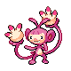Ambipom's Pokémon Diamond Version and Pokémon Pearl Version Shiny sprite ♀