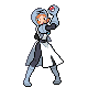 Team Plasma's, and N-aligned Team Plasma's, female sprite in Generation V
