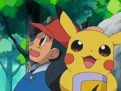 Ash and Pikachu fantasy about Brock's cooking
