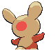 Spinda's Generation IV back sprite