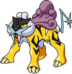 Raikou from Johto Region Legendary Pokemon. Registered trade or wait until  become Ultra friend for trade. ~ NOT SHINY.