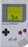 Pokémon Green's title screen in Game Boy
