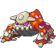 Heatran's Pokémon Diamond Version and Pokémon Pearl Version Shiny sprite