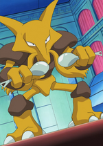 Alakazam was used when Anabel called it out to help Ash against Team Rocket. It has powerful Psychic attacks.