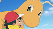 Ash and Dragonite