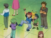 Drew annoys Ash, by stating he is a coward not to enter the Contest