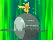 Pikachu rolls Donphan