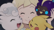 Lillie is now able to touch every Pokémon without fright