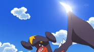 Cynthia's Garchomp using Brick Break