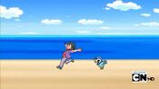 Piplup chases Thomas