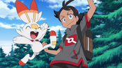Goh excited on getting his first Pokémon capture in Kanto
