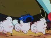 The Clefairy take the stuff