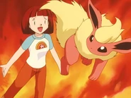 Koume with her Flareon