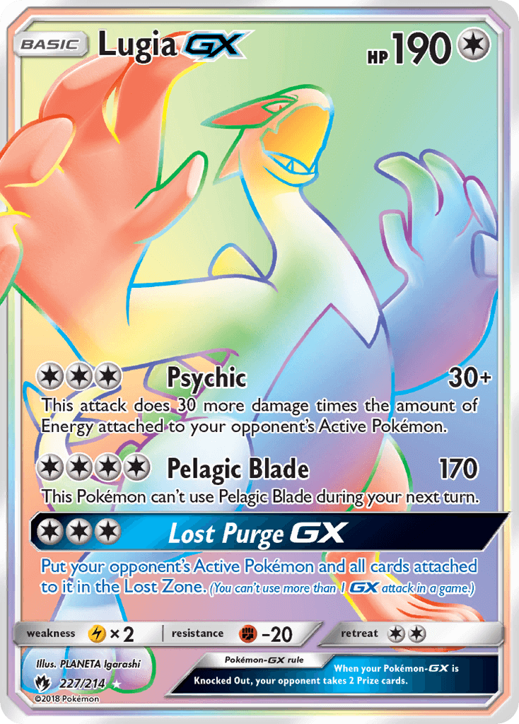  Lugia GX - 159/214 - Ultra Rare : Toys & Games