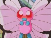 The Pink Butterfree blushes