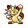 Meowth's Pokémon Crystal Version sprite