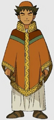 Brock in medieval attire