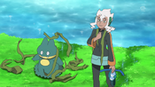 Burnet and Munchlax appear out of the water