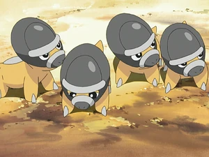 Shieldon in the anime.