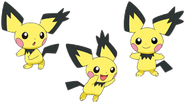 Three Spikey Eared Pichu designs.