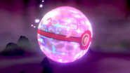 A Poké Ball charged with Dynamax energy